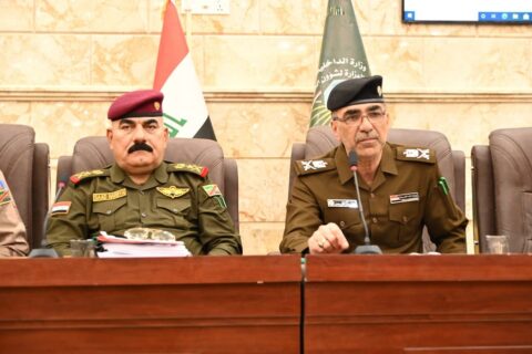 شرطة ذي قار تعقد مؤتمراً لمناقشة إكمال خطة تأمين انتخابات مجالس المحافظات