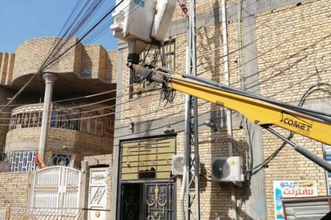 قرابة الـ 500 حالة تجاوز على الشبكة الوطنية تم ازالتها في ذي قار خلال الاسبوع الماضي