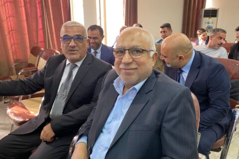 تلفزيون الناصرية: انتخاب حسن السعيدي نقيباً لمعلمي ذي قار وغالب جاسم نائباً له