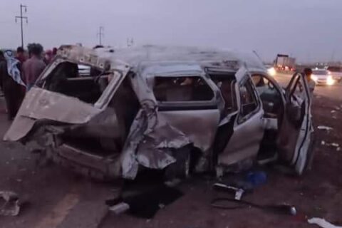 مصرع واصابة 7 أشخاص بحادث سير شرق الناصرية