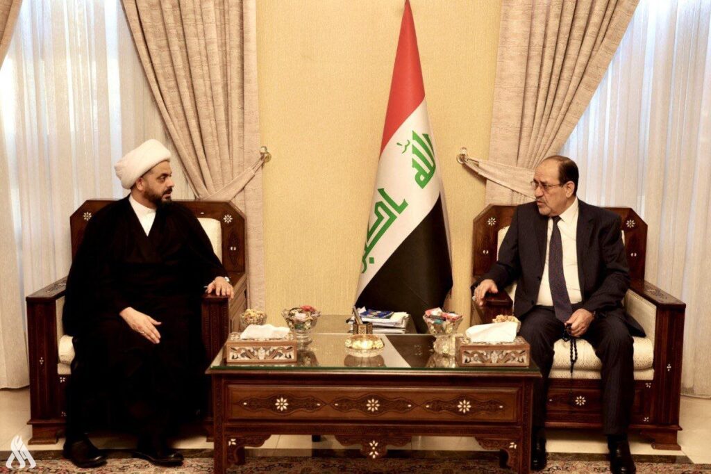 الشيخ الخزعلي والمالكي يبحثان أهمية الإسراع بتشكيل الحكومات المحلية
