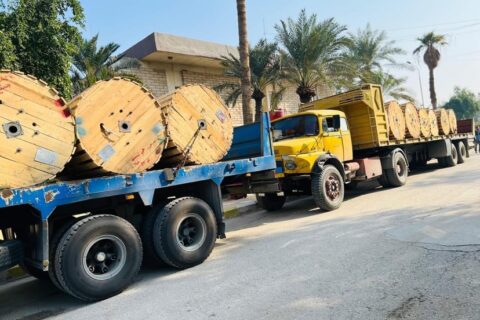 شركة اور العامة تجهز الدفعة الاخيرة من القايلو الكهربائي لكهرباء الفرات الاوسط