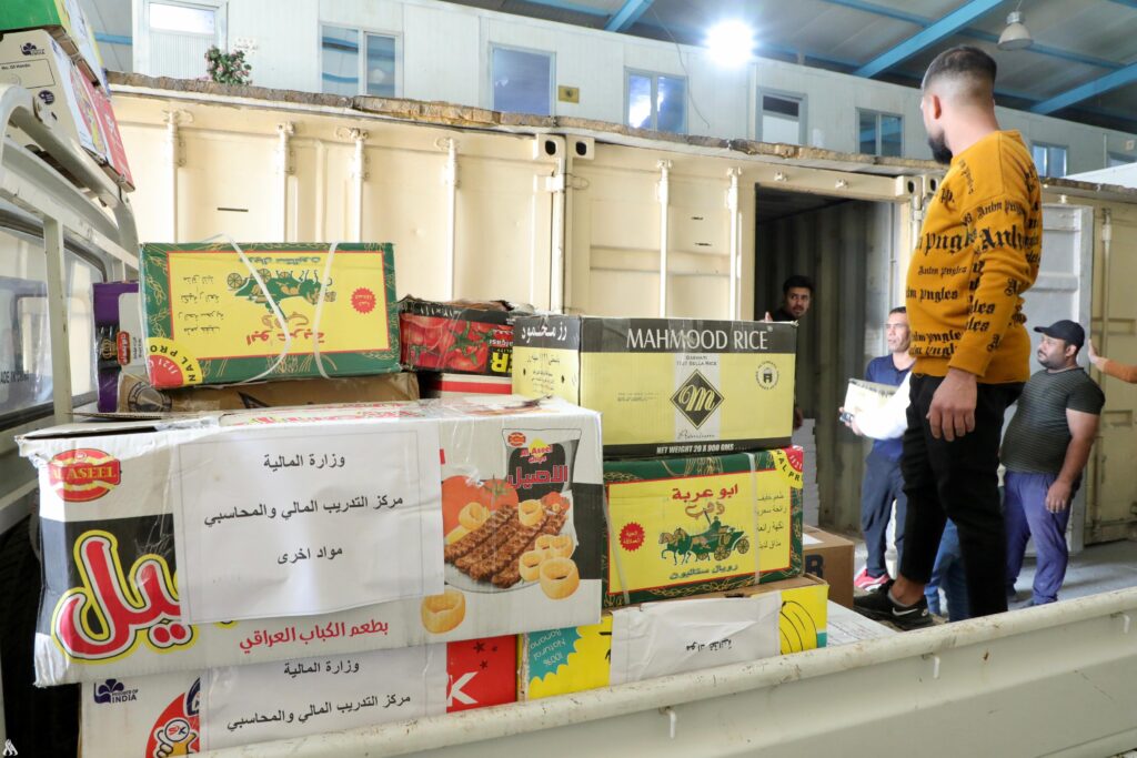 المالية تنظم حملة إغاثية لسكان غزة » وكالة الأنباء العراقية
