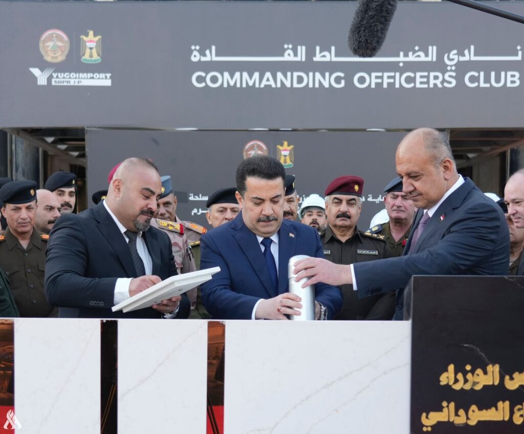 رئيس الوزراء يعلن إطلاق العمل بمشروع تأهيل نادي الضباط القادة في بغداد