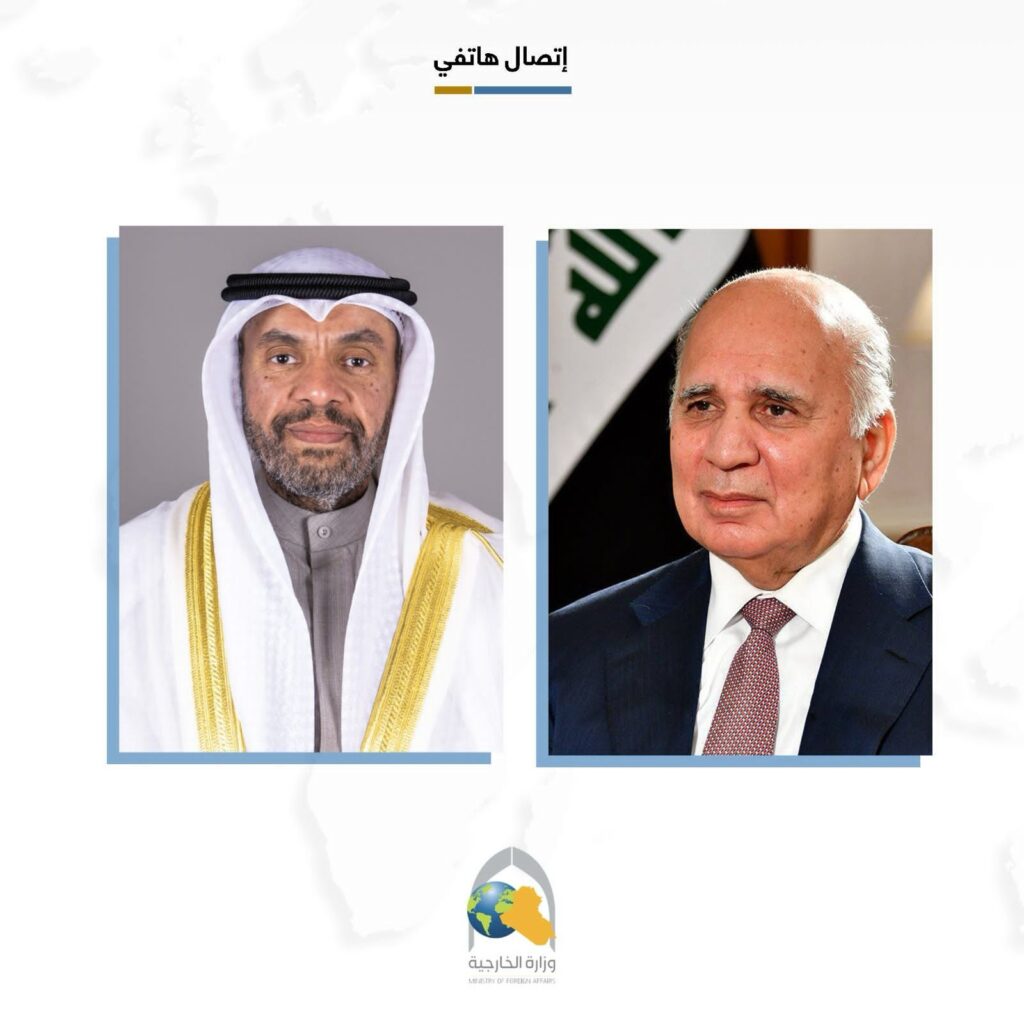 وزير الخارجية يؤكد تطلع العراق الى تعزيز العلاقات الوثيقة مع الكويت