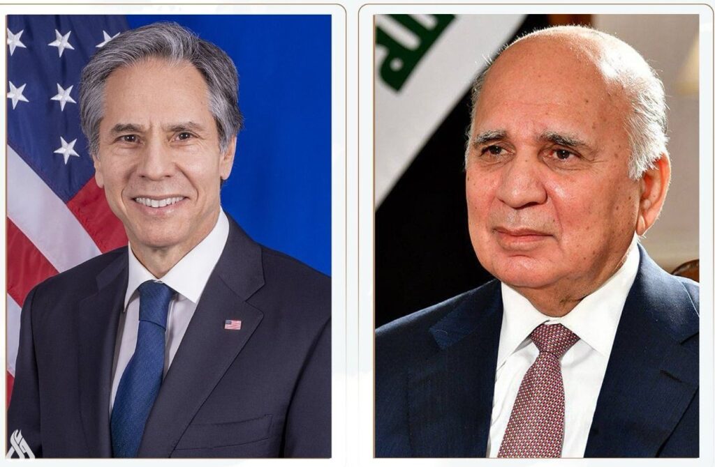وزير الخارجية ونظيره الأمريكي يؤكدان أهمية العمل على تعزيز الشراكة الإستراتيجية بين البلدين