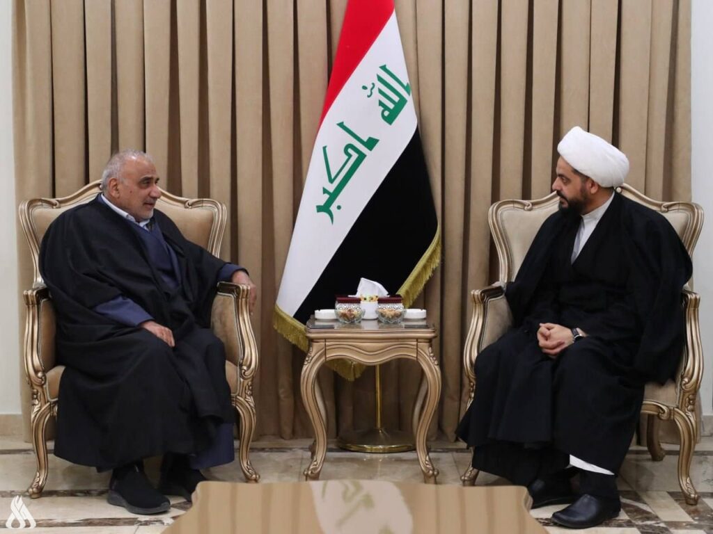 الشيخ الخزعلي وعبد المهدي يؤكدان أهمية تشكيل الحكومات المحلية في المحافظات