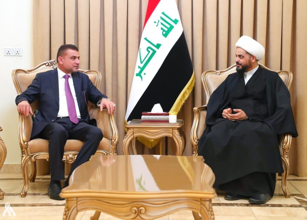 الشيخ الخزعلي ومحافظ ذي قار يبحثان الواقع الخدمي والعمراني في المحافظة