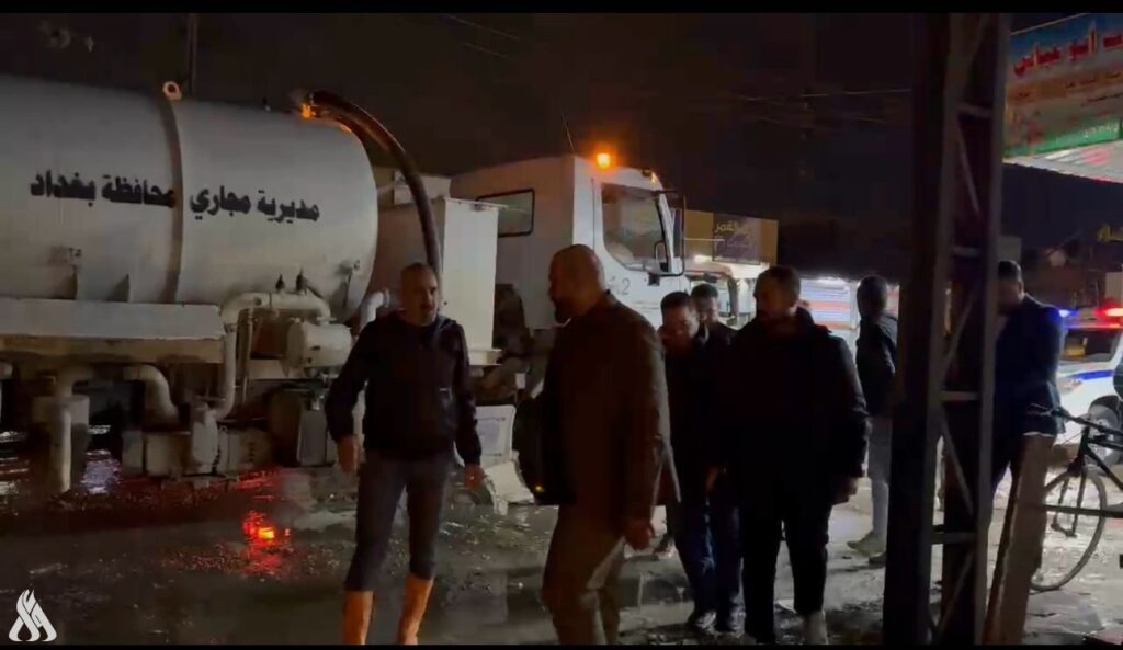 محافظة بغداد تستنفر آلياتها للسيطرة على الأمطار في مناطق الأطراف
