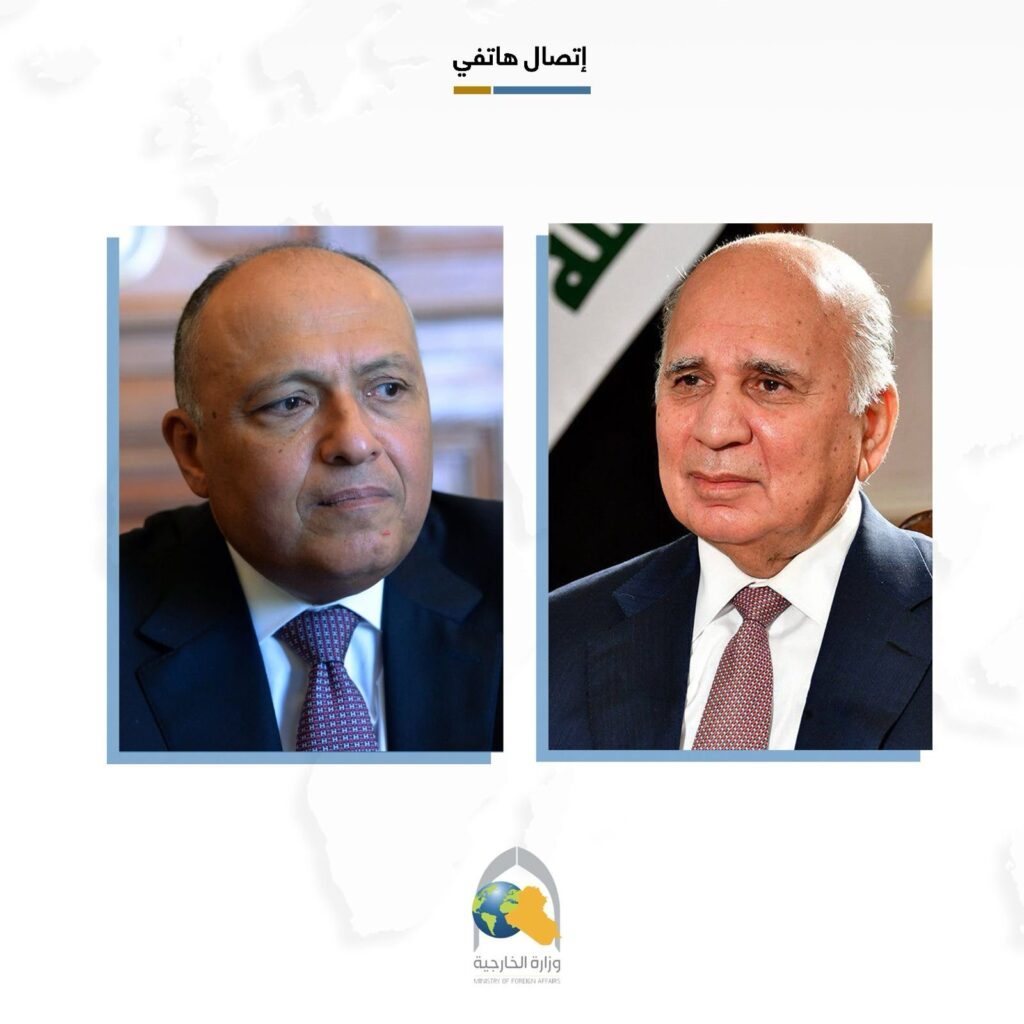 وزيرا الخارجية العراقي والمصري يبحثان ثلاثة ملفات » وكالة الأنباء العراقية